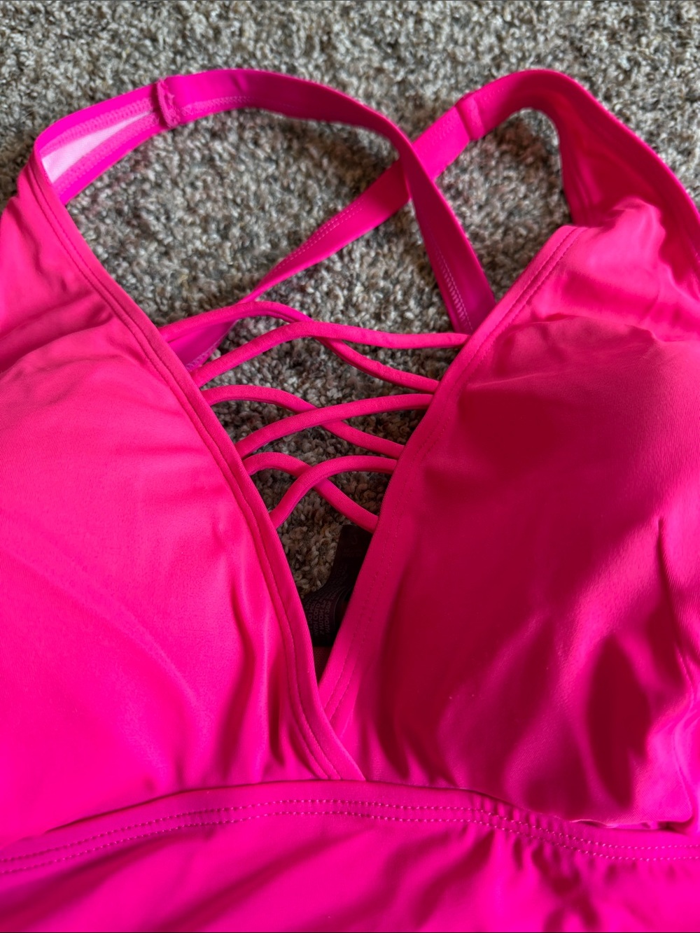 Torrid Swim Bikini Top Women’s Plus Size 2 Hot Pink - Picture 2 of 5